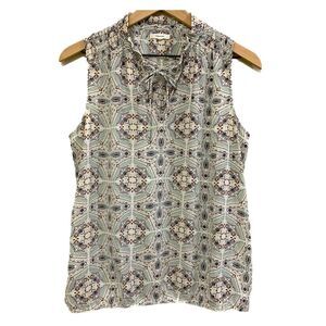 MAURICES Sleeveless Blouse Women’s Large Pink Gray.